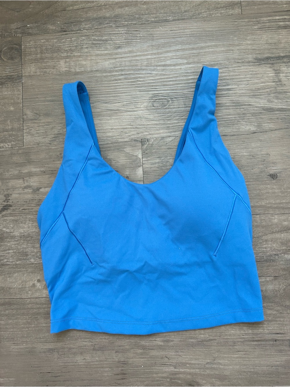 CALIA by Carrie Underwood Bright Blue Scoop Neck Crop Tank
